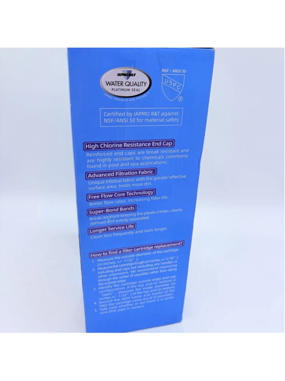 TOREAD TRF-4950 Spa Filter Replaces Unicel C-4950, Pleatco PRB50-IN, FC-2390